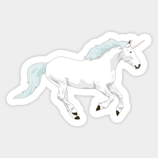 Running Unicorn Sticker